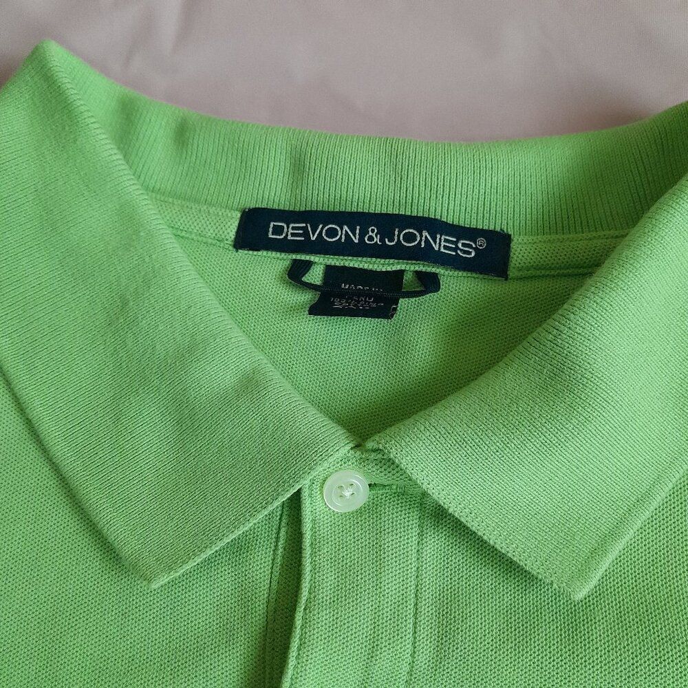 Devon & Jones Men's Polo Shirt Pima Cotton Modern Preppy Size 2XL